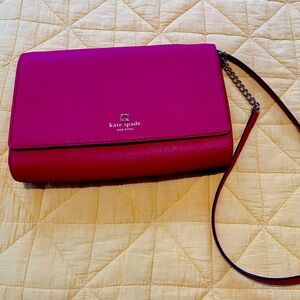 Kate Spade Red leather crossbody bag